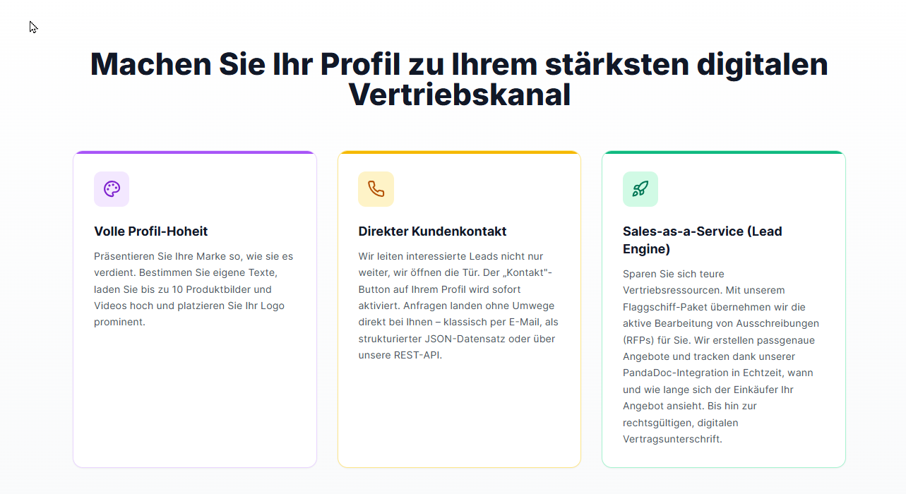 Profil als stärkster digitaler Vertriebskanal – Profil-Hoheit, Kundenkontakt, Sales-as-a-Service.